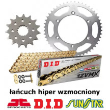 KTM SX 150 2008-2014 ZESTAW NAPĘDOWY DID HIPER WZMOCNIONY ZŁOTY