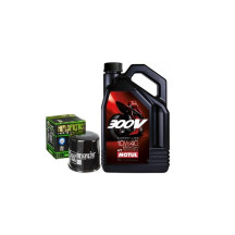 Olej MOTUL 300V 10w40 racing 4l + filtr oleju