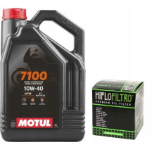 Olej MOTUL 7100 10w40 4T 4L + filtr oleju