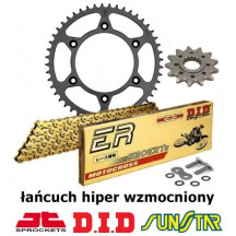 YAMAHA WR 450F 2010-2026 ZESTAW NAPĘDOWY DID HIPER WZMOCNIONY ZŁOTY BEZORING