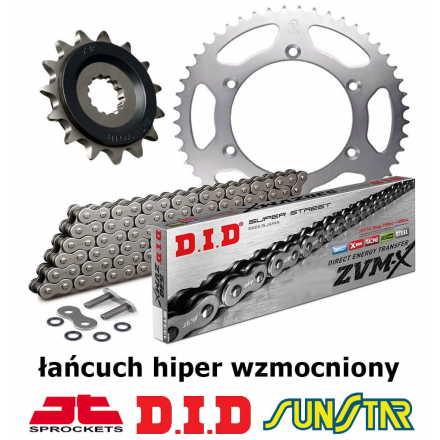 Bank Beater SUZUKI GSF 600 BANDIT 1995-1999 ZESTAW NAPĘDOWY DID